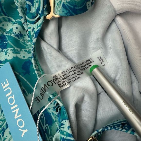 Yonique Tankini Swimsuit With Shorts Women’s 22W Plus Size Two Piece Set Paisley - Picture 7 of 15